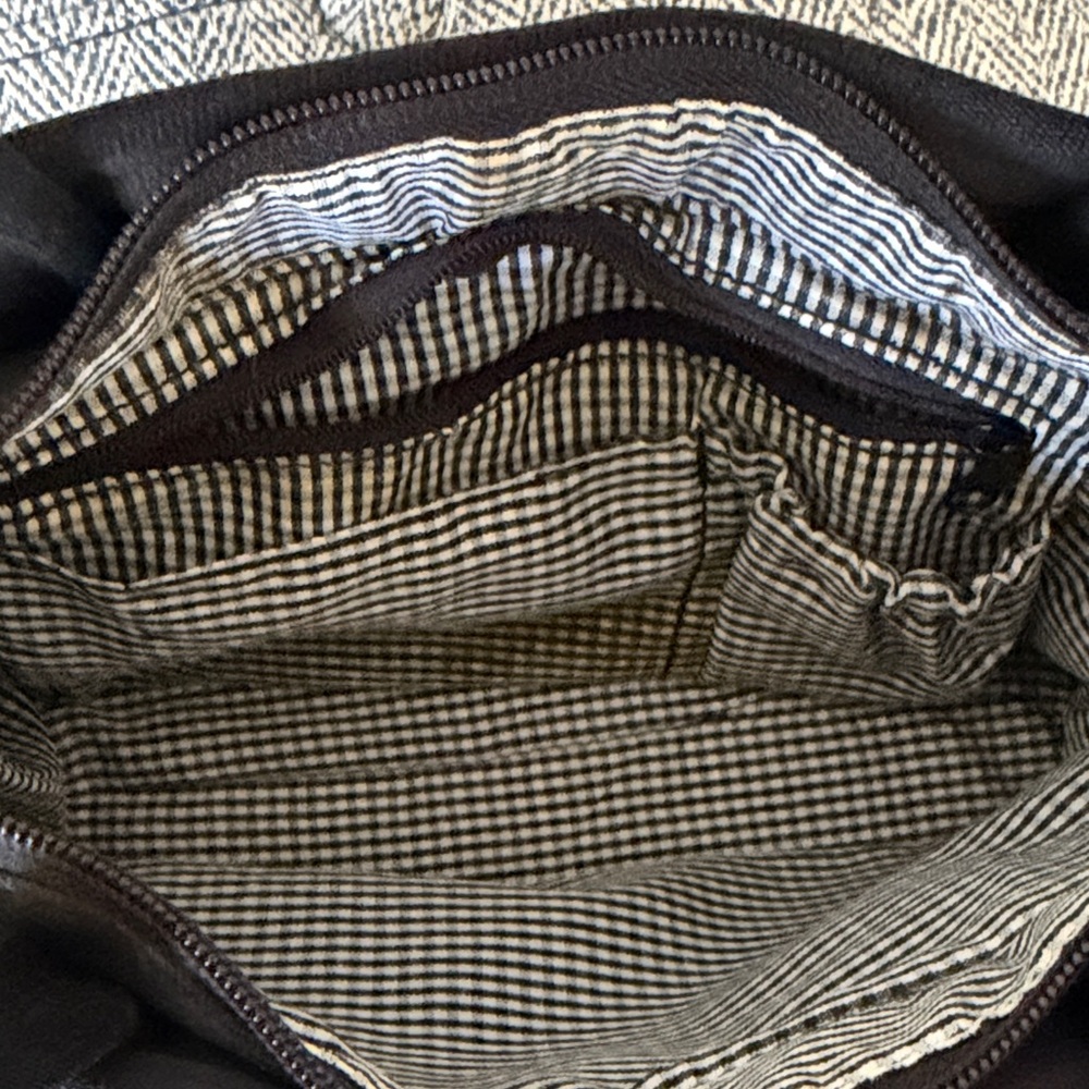Black Woven Ribbon Tote with Polka Dot Bow - Picture 3 of 4